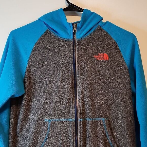 The North Face Full Zip Hooded Fleece Women's Size Small Gray/Blue EUC NICE!! - Picture 4 of 12